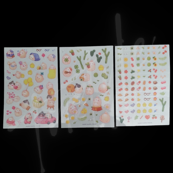 ⭐️3/$18⭐️ Colorful Molang Transparent Sticker Sheets - Picture 2 of 3